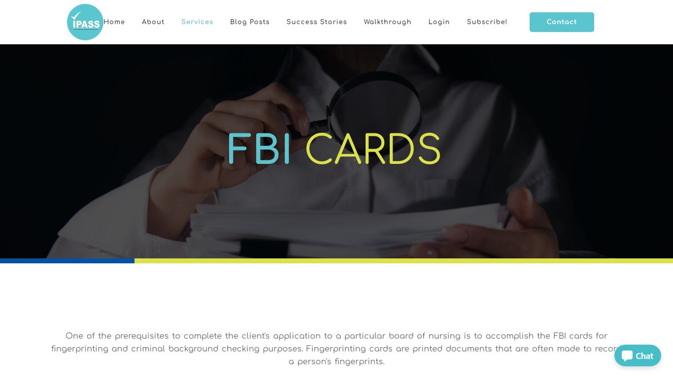 FBI Cards - IPASS Processing